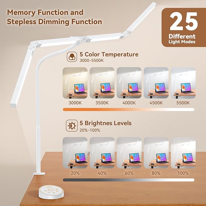 Led Desk Lamp with Clamp: Architect Desk Lamp - Image 6
