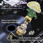 BASN Bmaster5 in Ear Monitors, 5 Drivers Drummer Headphones - Image 2