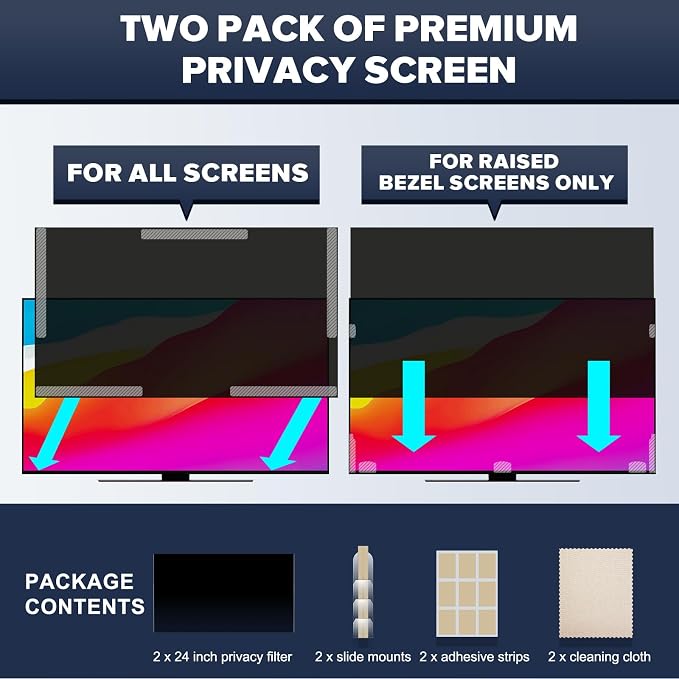 HD Computer Privacy Screen 21.5 inch, Upgraded Computer Privacy Screen - Image 7