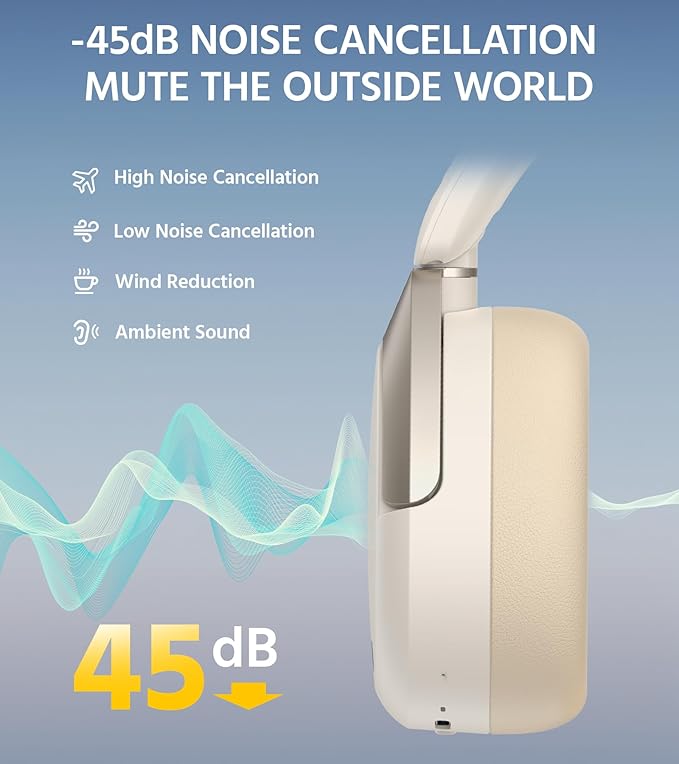 Edifier W830NB Wireless Over Ear Headphones - Image 3