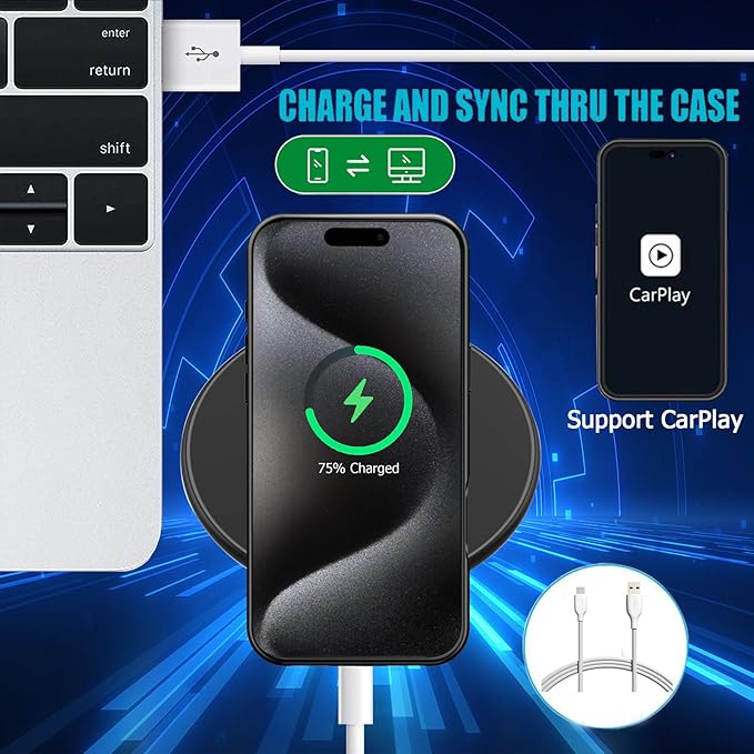 Battery Case for iPhone 15 Pro Max, Full Encircle 12000mAh Capacity - Image 6