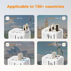TESSAN Universal Travel Adapter, International Power Adapter - Image 2