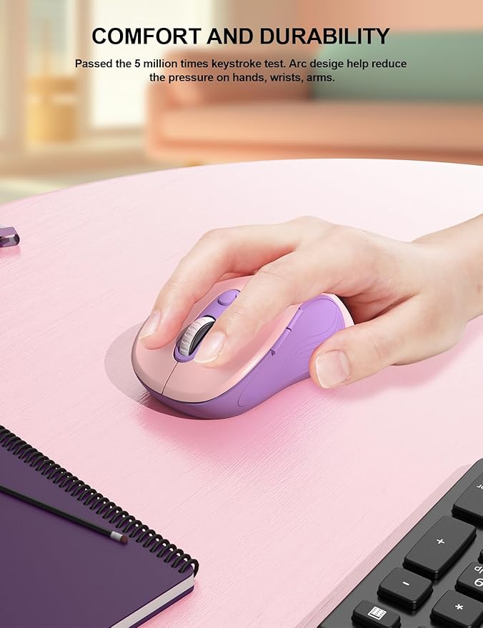 Trueque Wireless Mouse for Laptop, 2.4GHz Ergonomic Computer Mouse - Image 7