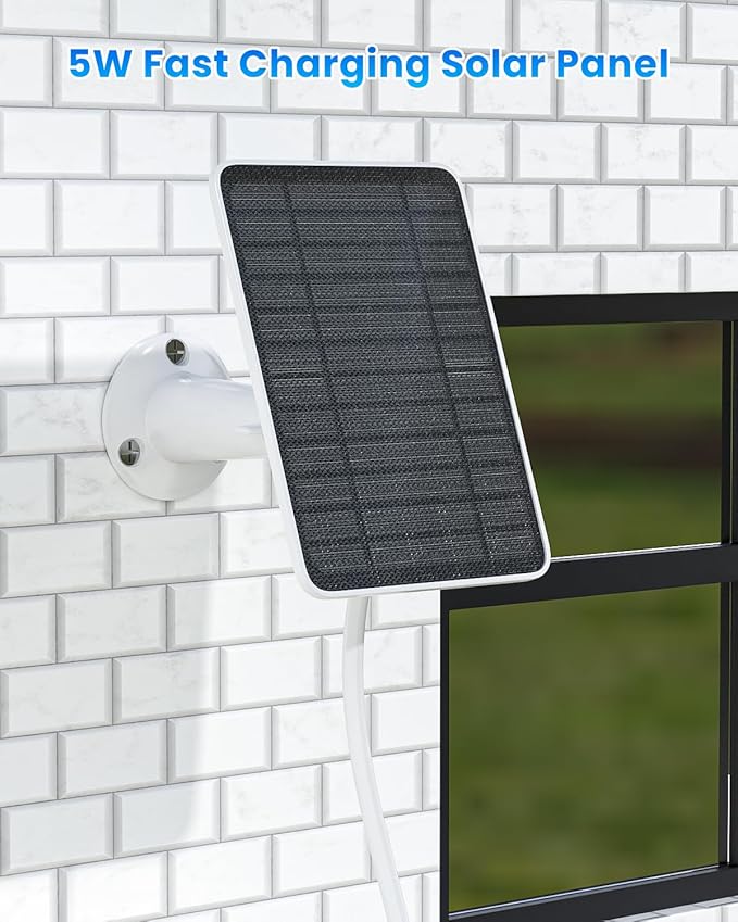 5W Solar Panel for Ring Camera, Solar Panel Charger Compatible - Image 3