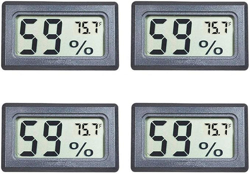4-Pack Mini Digital Temperature Humidity Meters Gauge Indoor Thermometer by BuynowonVeanic