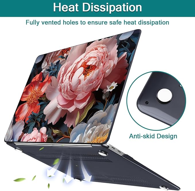 Teryeefi Compatible with MacBook Air 13 inch Case A2337 M1 Chip A2179 A1932 - Image 6