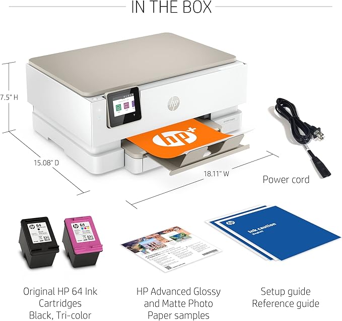 HP ENVY Inspire 7255e Wireless Color Thermal Inkjet Printer, Easy setup - Image 11