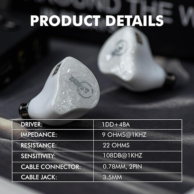 Linsoul ZiiGaat x Fresh Reviews Arete in Ear Monitor, 1DD+4BA Hybrid Earphone - Image 8