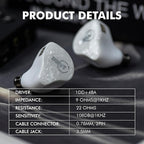 Linsoul ZiiGaat x Fresh Reviews Arete in Ear Monitor, 1DD+4BA Hybrid Earphone - Image 8