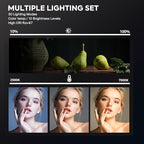 2-Pack Photography Lighting Kit, NiceVeedi 25W LED Video Light Kit, 2900-7000K - Image 4