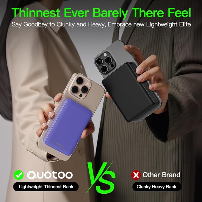 2025 Magnetic 15W Power Bank for iPhone, 5000mAh Magsafe Battery Pack - Image 6