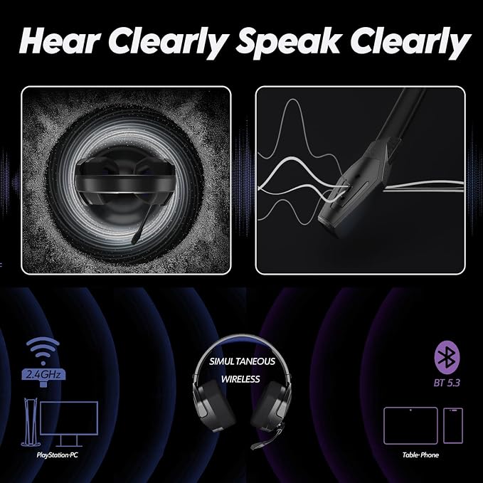 NUBWO G06 Dual Wireless Gaming Headset - Image 8