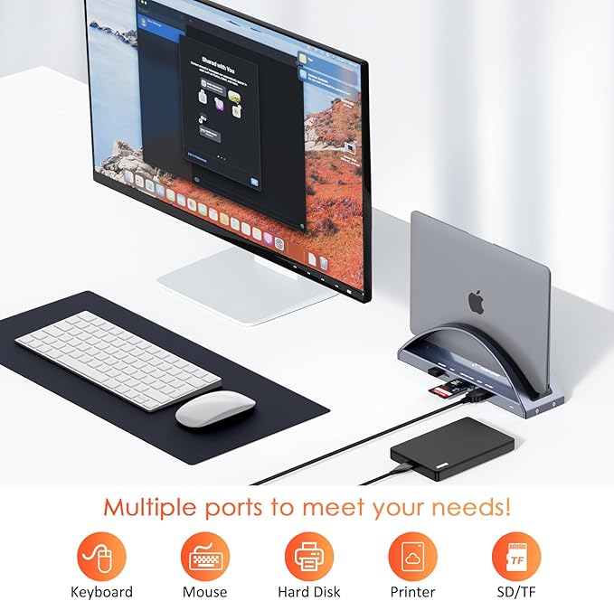 TobenONE MacBook Docking Station Dual Monitor 4K - Image 4