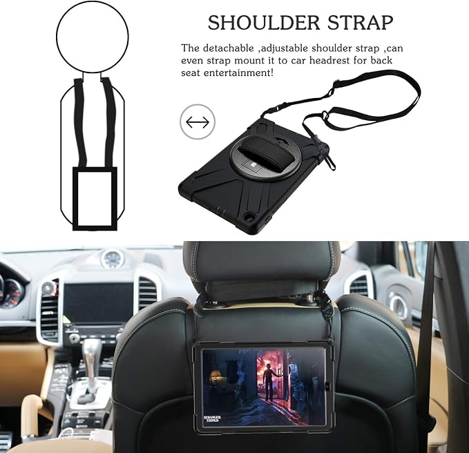 BRAECN for Galaxy Tab A 10.1 2019 Case, Heavy Duty Shockproof Rugged Case - Image 5