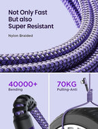 AINOPE USB C Charger Cable, 3.1A Type C Charger Cable Fast Charging, Right - Image 7