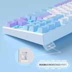 MageGee 75% Mechanical Gaming Keyboard, LED Blue Backlit, 87 Keys Compact TKL - Image 4