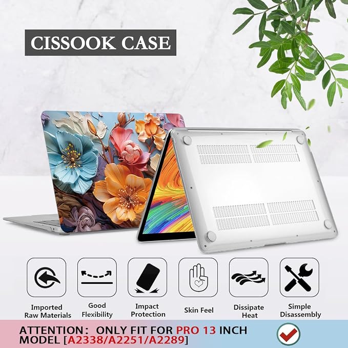 CISSOOK Compatible with MacBook Pro 13 Inch Case 2025 2024 2023 2021 2020 - Image 6