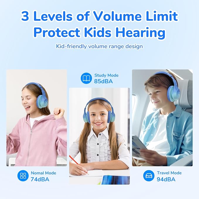 EarFun K4 Kids Bluetooth Headphones, Wireless Headphones - Image 2