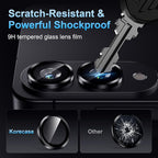 Korecase for Samsung Galaxy S25 Edge Camera Lens Protector, 9H Tempered Glass - Image 5