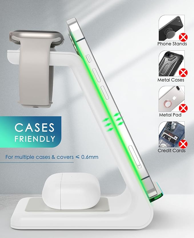 3 in 1 Wireless Charging Station, 2025 Upgraded Fast Desk Charger Station - Image 3