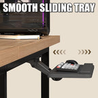yeshine Under Desk Keyboard Tray Slide Out, Height Adjustable Computer Keyboard - Image 2
