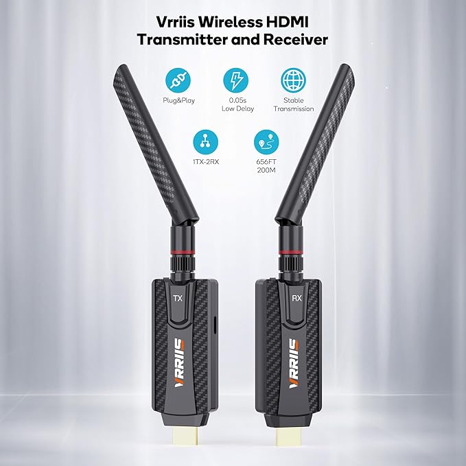 Wireless HDMI Transmitter and Receiver, Plug and Play, 1080P Wireless HDMI - Image 2
