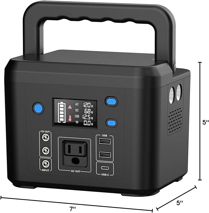 200W Portable Power Station, Powkey 120Wh/33, 000mAh Power Bank - Image 9