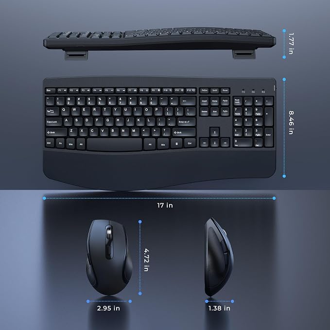 Ergonomic Keyboard and Mouse Combo - Image 4