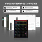 BOYI Y17 Aluminum Mechanical Numpad, Wireless RGB Numeric Keypad, Quick Release - Image 3