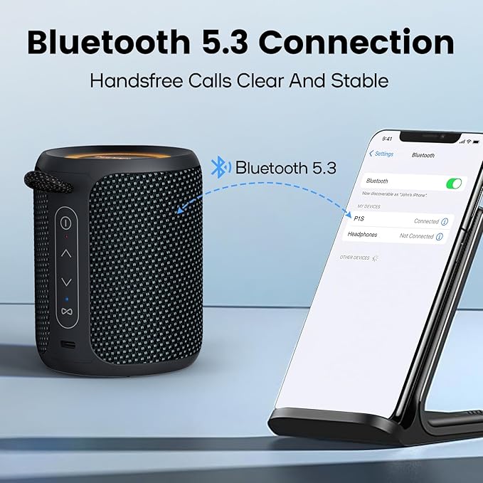 Bluetooth Speaker Wireless, IP67 Waterproof & Dustproof Portable Speaker - Image 4