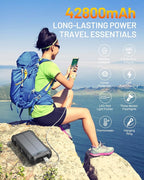 GOODaaa Solar Power Bank, 42800mAh Portable Charger 20W Fast Charging External - Image 3