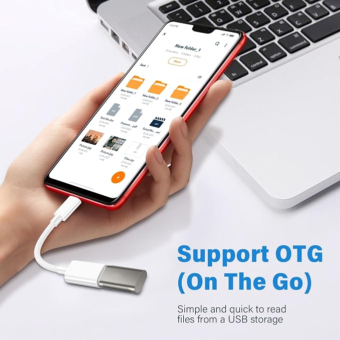USB C Male to USB Female Adapter Cable, USB Type C to USB Adapter 2 Pack OTG - Image 2