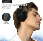 LC30Pro Hybrid Active Noise Cancelling Headphones, 100H Playtime Bluetooth - Image 2