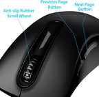 memzuoix 2.4G Wireless Mouse, 1400 DPI Computer Mice - Image 3