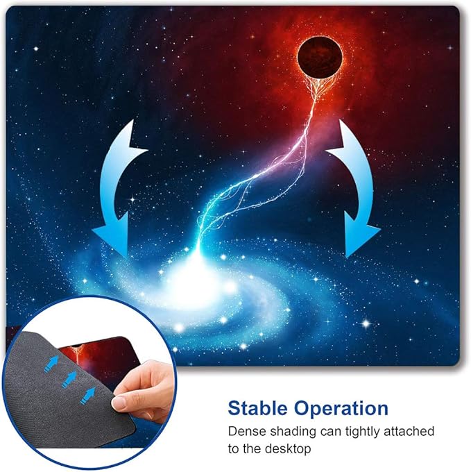 Cool Galaxy Mouse Pad, 9.5"x7.9"x0.12" Inch - Image 6