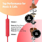 Symphonized Premium Wooden iPhone Earphones Wired Deep Bass Sound, 3D Sound - Image 3