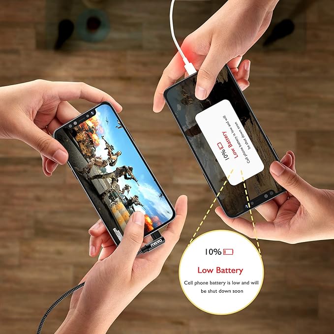 2Pack 90 Degree iPhone Charging Cord 6Ft Right Angle Nylon Braided Mfi - Image 7
