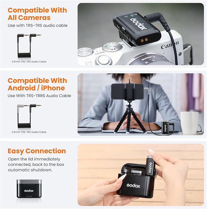 GODOX WEC KIT2 Wireless Microphone - Image 3