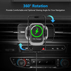 Wireless Car Charger, Auto-Clamping Car Mount 15W/10W/7.5W Fast Charging Air - Image 5