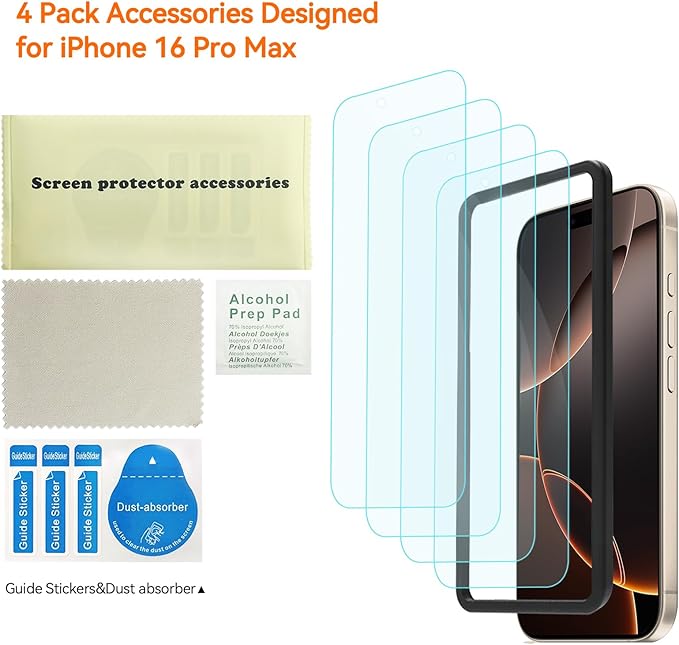 4 Pack Anti Blue Light Screen Protector - Image 6