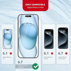 Glass Screen Protector for iPhone 15 Plus – Tempered Glass Screen Protector - Image 2