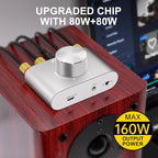 Facmogu F900S 160W Bluetooth 5.0 Mini Amplifier, 80Wx2 2.0CH Audio Power - Image 4