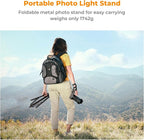 K&F Concept Light Stand for Photography, 9.1ft/2.8M Portable Extendable Photo - Image 7