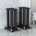 A Pair of Speaker Stands, Bookshelf Speaker Stand Steel Frame Support by KEPMOGOH
