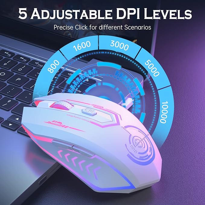 UHURU Gaming Mouse, Wireless Gaming Mouse - Image 2