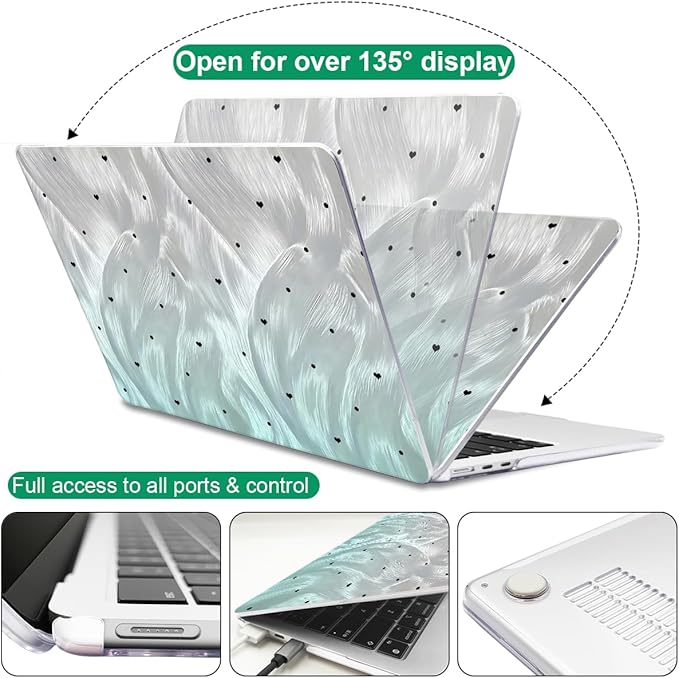 for MacBook Air 13.6 Inch Case 2025 2024 2023 2022 Release Models: M4 A3240 - Image 5