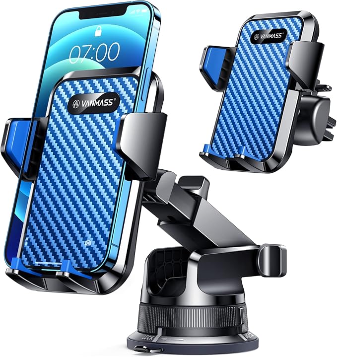 VANMASS Cell Phone Mount Car Dashboard Window Vent Desk Fit - Image 9