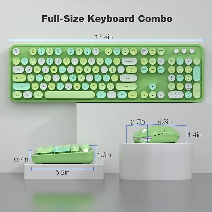KNOWSQT Wireless Keyboard and Mouse Combo, USB Receiver Plug and Play, - Image 7