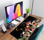 Ferns Leaves Cute Mushrooms Desk Mat Kawaii Green Plants Mouse Pad Xl Mat Large - Image 6