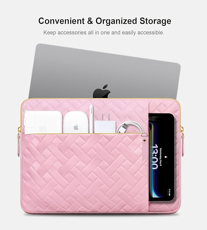 Lacdo Laptop Sleeve Case for 15 inch New MacBook Air M4 A3241 2025, M3 A3114 - Image 3